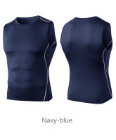 Camiseta De Entrenamiento Para Hombre Secado Rápido Con Manga Corta Compresión Camiseta Deporte Gimnasio Top Sin Mangas - details 14