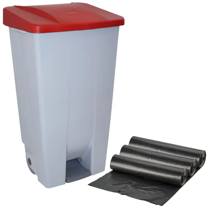 Contenedor Selectivo Prosperplast 120L + 3x Bolsas Basura WELLHOME - 1