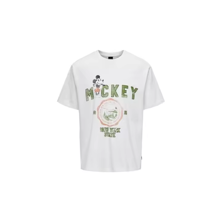 Only  Sons Camiseta Only  Sons Mickey Rlx Cloud Dancer Hombre - 1