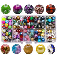 Kit De Hacer Pulseras 200Pcs Con Cuentas De Vidrio Cristal Y Piedras Naturales Para DIY Joyería Collares Pulseras Y Aretes - details 0