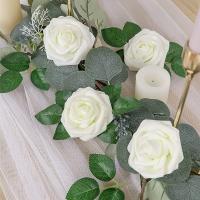 25 Piezas De Rosa Artificial Blanca Para Decoración De Arreglo Floral Estilo Weddings Material PE Proveniente De Guangdong China - details 2