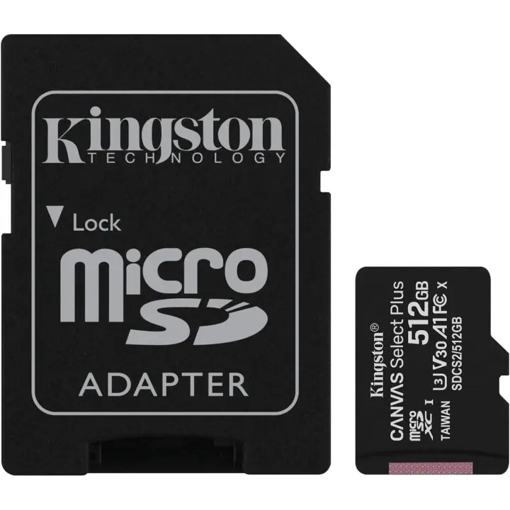 Memoria Kingston Canvas SDCS2 MicroSDXC + Adp. SD 512GB - 1