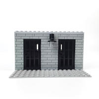 Bloques De Construcción DIY Con Alambre De Espinas Escena Militar Prisión Célula Pequeña Pieza Bloques De Plástico ABS Compatibles Con Lego Para Adultos - details 0