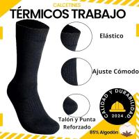 Calcetines de Trabajo Hombre | Talla 40-46 | 95% Algodón | Duradero y Robusto | 12 PARES - details 0