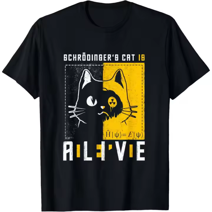 Camiseta de Manga Corta, 100% Algodón, Ropa Unisex para Hombres y Mujeres en 5 Tallas, Camiseta Negra, Cuello redondo con estampado. - 1