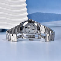 Reloj Mecánico BENYAR 2024 5Bar Impermeable Acero Inoxidable 316L Simple Para Hombres Diameter De La Correa 22mm Movimiento Automático Y Manual - details 11
