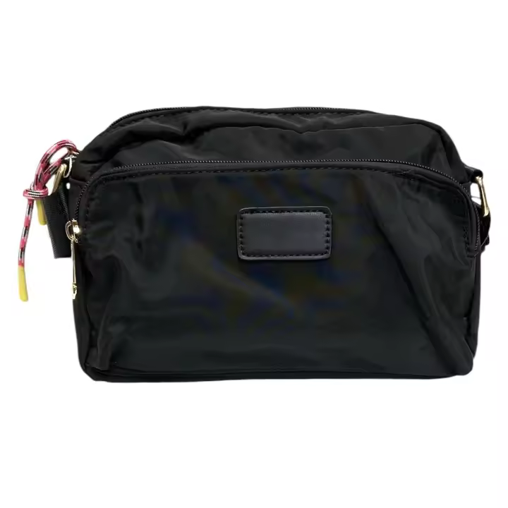 Bolso Pequeño De Nylon Negro - 1
