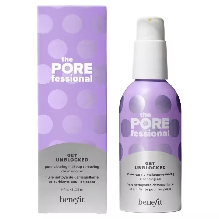 Benefit Cosmetics Mini The POREfessional - Aceite Limpiador Desmaquillante 45mL: Eliminador de Maquillaje Facial para Piel con Poros Dilatados, Marca Benefit - 1