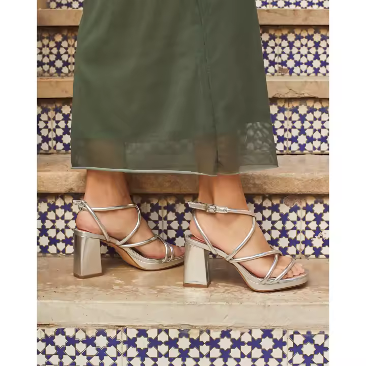 Paloma Wang Sandalias tacón alto mujer con plataforma - 1