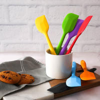 Látex Leeseph 8 Pulgadas Cuchara De Silicona Resistente Al Calor Y Antideslizante Para Cocinar Y Hornear (Multicolor) Utensilio De Cocina No Adherente - details 2