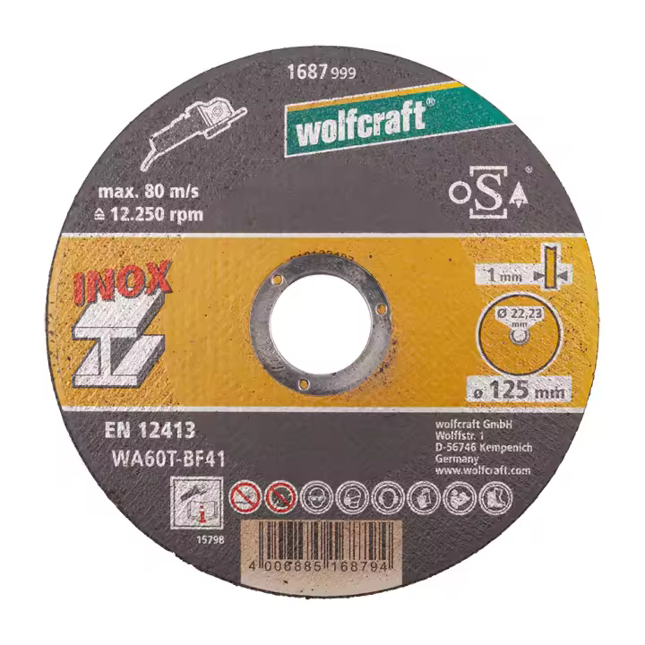 Discos de corte Wolfcraft 8463000 Ø 125 mm (10 Unidades) - 1