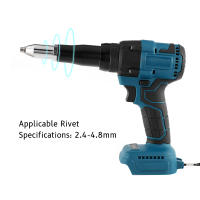 Pistola De Remache Eléctrica Portátil De Alta Potencia Sin Cable 3.2mm-4.8mm Con Luz LED Para Batería Makita Y Destornillador - details 2