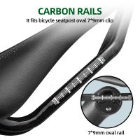 Sillín De Bicicleta De Carbono Ligero Para Carretera Y Montaña 143/155mm Ancho Cómodo Para Hombres Y Mujeres Triatlón Tt Sillín De Carreras - details 4