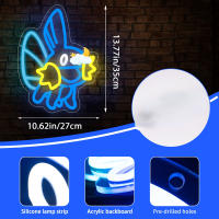 Pokemon Anime Neón Para Decoración De Pared Luces Encendidas Para Habitación De Juegos Habitación De Niños Cueva De Hombre Regalos Lindos Para Niños Cumpleaños - details 2