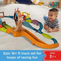 Thomas pista circuito launch &loop maintenance ,  tren con bucle y lanzamiento con motor motorizado Thomas y la grúa Carly Mattel HHN25 - details 2