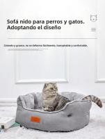 Sofá Para Mascotas Invierno Cálido De Peluche No Eslipiente Desmontable Y Lavable Para Perro Y Gato Mueble Cómodo De Plush - details 1