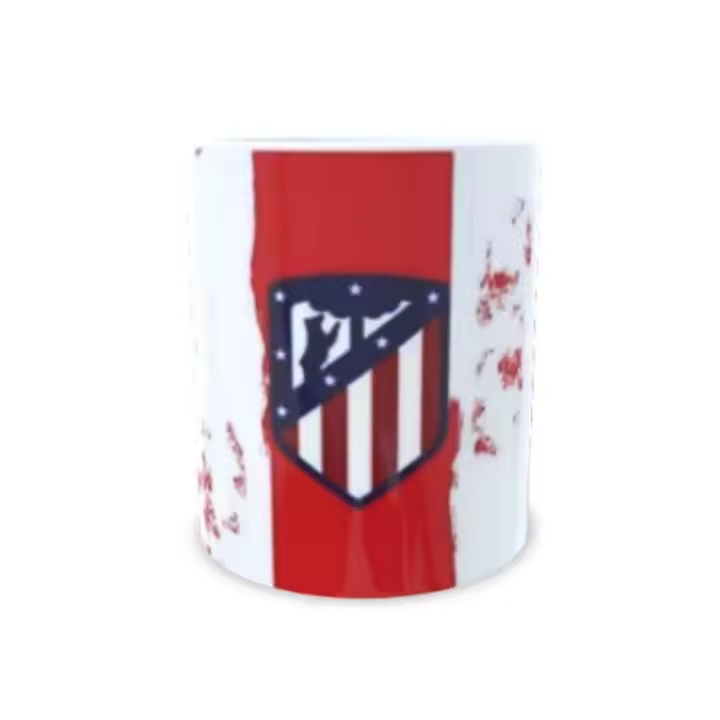 Taza Cerámica Club Atlético de Madrid 350ml - Ideal para los aficionados al fútbol, no apta para lavavajillas pero sí para microondas Stamina - 1