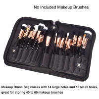Bolsa De Maquillaje Plegable Para Viaje Con 29 Agujeros Organizador De Herramientas De Cosméticos Para Mujeres Estuche De Cosméticos Doble Capa De Nylon Impermeable - details 2
