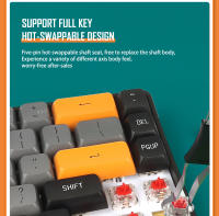 Teclado Mecánico Inalámbrico Aigo GD68 Bluetooth Mini 68 Teclas Switch Rojo Para Gaming Con Cable USB Teclado Gamer Para PC Computadora Laptop Tablet - details 12