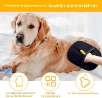 Guantes De Peluquería Para Mascotas 1/2PCS Limpieza De Pelo De Gato Y Perro Magnetismo Doble Cara Para Lavado Y Desplumado - details 1