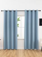 Cortinas Negras Con Acabado Aislante Y Cubierta Para Sala De Estar Dormitorio Cocina Decoración De Hogar Moderno - details 17