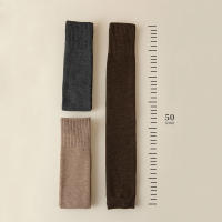Calcetines Largos Sin Pierna Para Mujer Calcetines Hasta La Rodilla De Color Sólido Térmicos Cuff Calientes Otoño Invierno - details 1