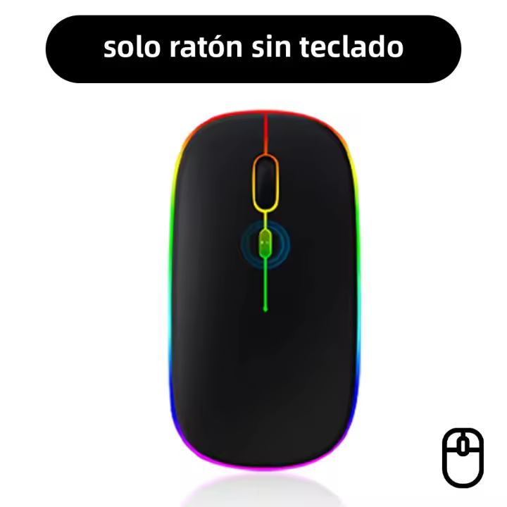 Teclado Inalámbrico Con Iluminación Bluetooth Para iOS Android Windows Compatible Con Teléfonos Y Tabletas De 10 Pulgadas - 1