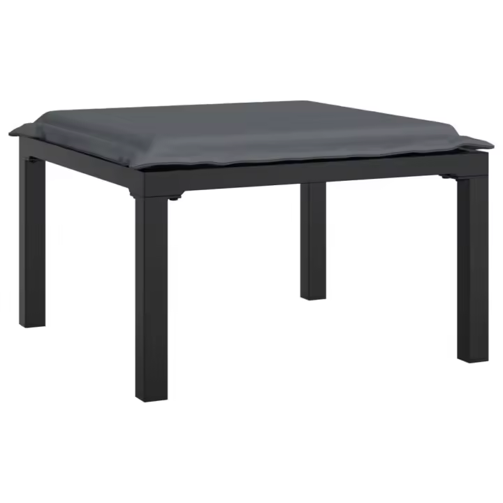 vidaXL Sillones esquina/ mesa/ reposapiés de jardín ratán PE negro y gris sofá de esquina, sofá central, reposapiés Conjunto Terraza Muebles Jardín Exterior Juego de Muebles de jardín Mueble Jardín Exterior Muebles de Salon Exterior - 1