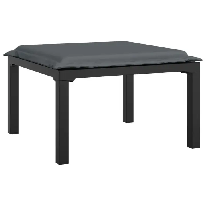 vidaXL Sillones esquina/ mesa/ reposapiés de jardín ratán PE negro y gris sofá de esquina, sofá central, reposapiés Conjunto Terraza Muebles Jardín Exterior Juego de Muebles de jardín Mueble Jardín Exterior Muebles de Salon Exterior - 1