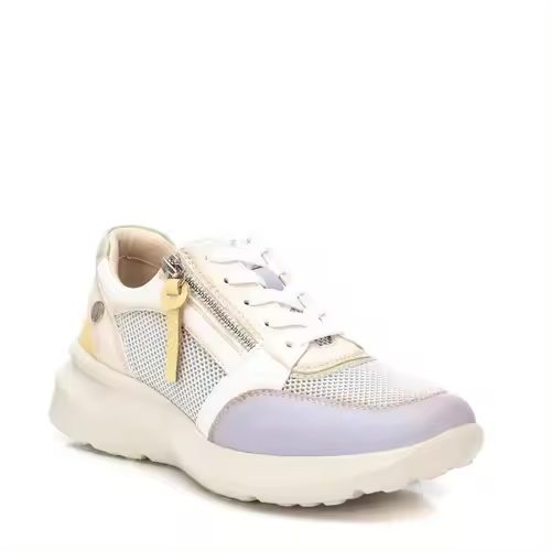 Zapatillas de mujer Xti 143736 - Material sintético con detalles en textil y cordones - Certificado vegano PETA - Antideslizantes - Plantilla extraíble - 1