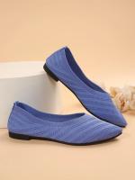 Zapatos Planos De Mujer Con Punta Puntiaguda Y Color Sólido Zapatos Slip-on Transpirables Y Casuales Ballet Flat Zapatos Para Mujer Loafer - details 35