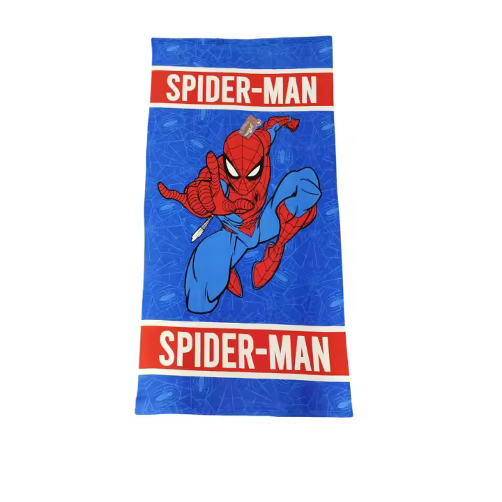 Toalla de Microfibra Disney Spiderman- Avengers - Vengadores -Hombre Araña - Peter Parker  Producto oficial Disney - Secado rápido con tus Personajes Favoritos como Mickey y Stitch - Toalla de Playa y Baño Multiusos - Mommata - 1