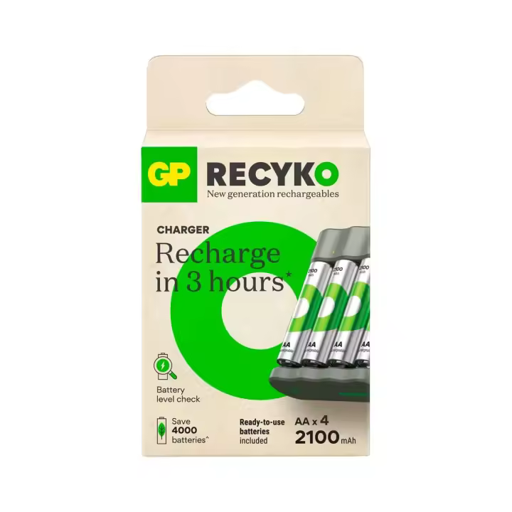 GP ReCyko G614 / Cargador pilas AA/AAA 2100 mAh + pilas recargables - 1