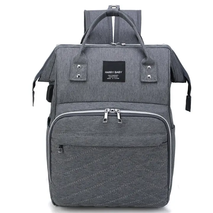 Bolsa Materna Para Bebé Con USB Y Portátil Gran Capacidad Impermeable Ligera Organizador Para Carrito De Compras Diáspers Bolsa De Mano Para Madres - 1