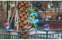 Pistola De Burbujas Eléctrica Para Niños Juguete De Exterior Con Sonido No Tóxico ABS Forma Redonda Y Larga Regalo Para Fiesta De Boda Y Cumpleaños Para Niñas Y Niños - details 8