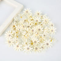 10/20/50Pcs Flores Artificiales De Girasol Mini 4cm Cabezas De Flor De Seda Para Decoración De Casamiento Y Hogar Accesorios Para Corona De Novia - details 7