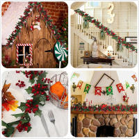 Guirnalda Decorativa De Pino Artificial De 180cm Con Conos Y Ramas Para Navidad Fiesta Bodas Y Ornamento De Pared De Chimenea Y Escaleras - details 1