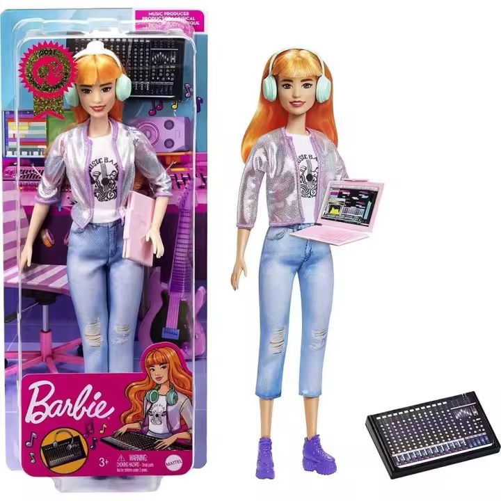 Barbie Pelo Naranja Productora de Musica Mattel GTN79 - 1