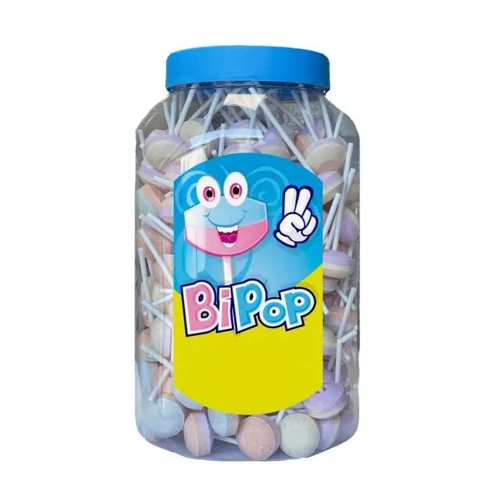Bipop. Caramelos Dextrosa con Palo. Bote de 200 unidades - 1