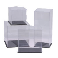 Caja De Exhibición De Acrílico Transparente 1Pc Para Muñecas Juguetes Coleccionables Protección Contra Polvo Tamaño 22 - details 13