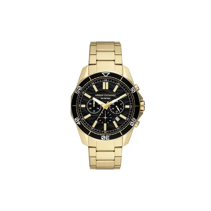 Reloj de hombre AX1958 cronógrafo de acero dorado - 1