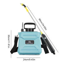 Almohadilla Eléctrica De 5L Para Riego Del Jardín Y Césped Con 3 Modos Recargable Automática Botella De Pesticida Para El Hogar - details 18