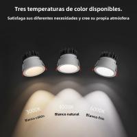 Spotlight LED COB Antigolpeante Redonda 10W Tamaño De Agujero 8cm Para Iluminación Interior De Dormitorio Sala De Estar Pasillo - details 2