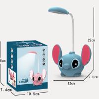 Lámpara de Escritorio Stitch con Sacapuntas USB (12x22x7,6cm) - Ligera y Compacta - details 0