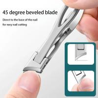 Juego De Tijeras De Uñas De Acero Inoxidable Con Hoja Giratoria De 360 Grados Antisalpicaduras Y Antideslizantes Para Uso Doméstico Gran Abertura - details 12