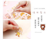 4 Hojas De Pegatinas De Decoración Con Patrón De Dibujos Animados Transparentes PET Para Decoración De Manos Y Estudiantes De Niñas Fresa Cereza - details 24