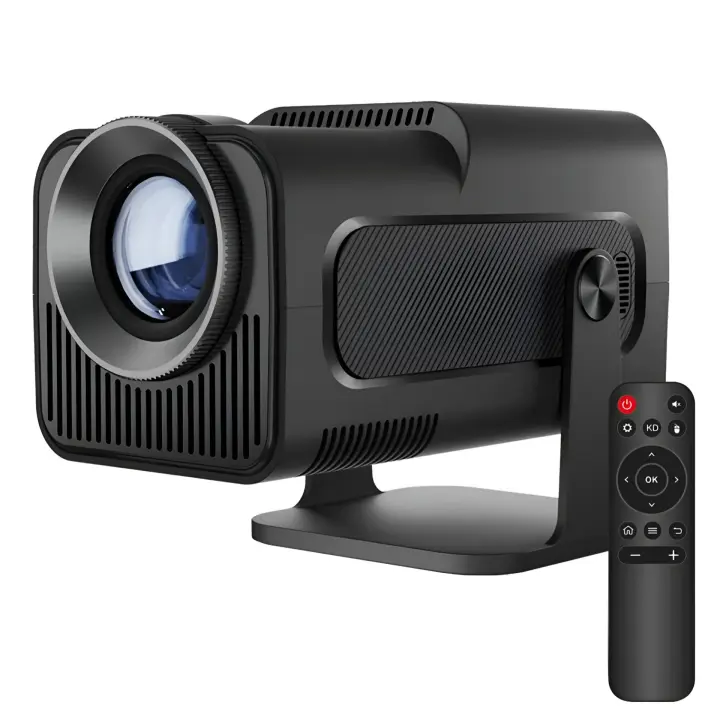 Proyector 4K Portatil 2024 with Android 11, 280 ANSI, Corrección de Imagen Automática, Rotación 180 ° Pata Techo, WiFi 6, Bluetooth, 2,4 Ghz, Bajo Ruido, Mando a Distancia () - 1