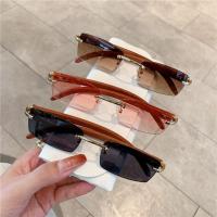 Gafas De Sol Rectangulares Punk Para Hombres Y Mujeres Estilo Trendy Sin Marco Protección UV400 Conducción Gafas De Moda Sin Marco Gradiente - details 7