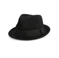 Sombrero De Lana Negra Vintage FS Para Hombres Y Mujeres Cordón Trilby Panama Capa De Gangsters Casco De Jazz Para Bodas Y Fiestas - details 0