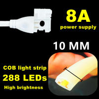 Tira LED COB 220V Con Interruptor Y Potencia Dimmable EU Plug 288LEDs/m 3000k 6000k RA90 Para Jardín Exterior Iluminación De Dormitorio Y Cocina - details 3